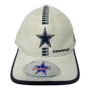 90's Dallas Cowboys Exclusive Pro Shop Hat Cap Vintage White Navy Blue Star Logo